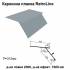 Карнизна планка Retroline RAL 7000 PE 0,45 мм
