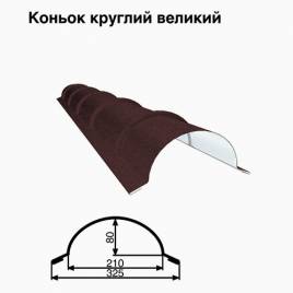 Коньок великий круглий RAL 032 PEMA 0,45 мм