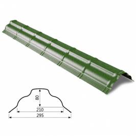 Коньок Omega великий RAL 011 PEMA 0,5 мм