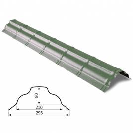 Конек Omega большой RAL 023 PEMA 0,5 мм