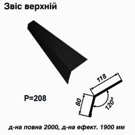 Свес верхний RAL 033 PEMA 0,45 мм