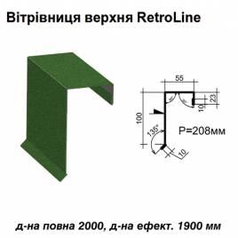 Ветровая планка верхняя Retroline RAL 011 PEMA 0,45 мм
