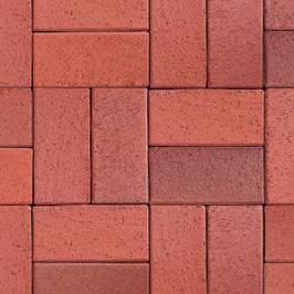 Тротуарная клинкерная брусчатка ABC Altfarben-bunt-geflammt 200x100x52