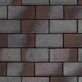 Тротуарная клинкерная брусчатка ABC Lubeck braun-blaugeflammt 200x100x45