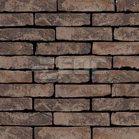 Фасадная плитка ручной формовки 321 Umber DF 210x20x65