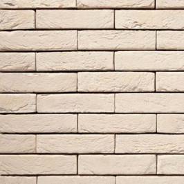 Фасадная плитка ручной формовки 38 Creme DF 210x20x65