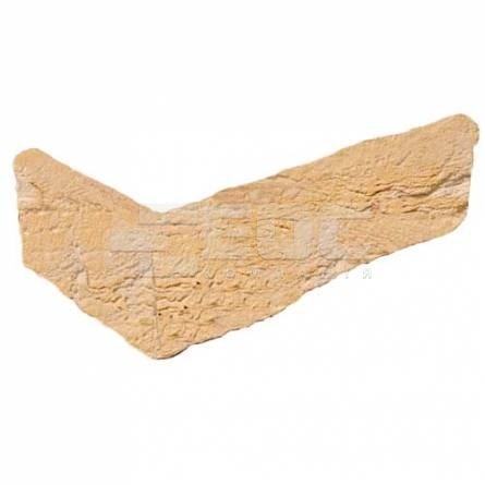 Угловая плитка ручной формовки 7 Geel Zilverzand DF 210/100х65х20