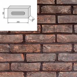 Екатеринославский кирпич ручной формовки Таврический Темный NF 250x120x65 