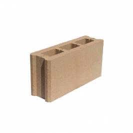 Заборный блок Бежевый 390х190х120