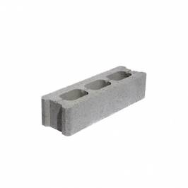 Заборный блок Черный 390х88х120