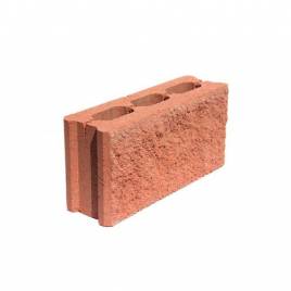 Парканний блок колотий Теракот 390х190х120
