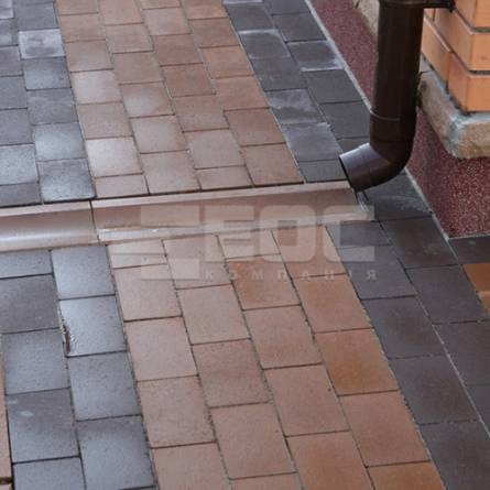 	Тротуарная плитка Кирпич стандартный без фаски 200х100х60 Коричневый