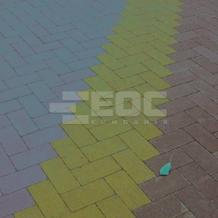 	Тротуарная плитка Кирпич стандартный без фаски 200х100х60 Коричневый