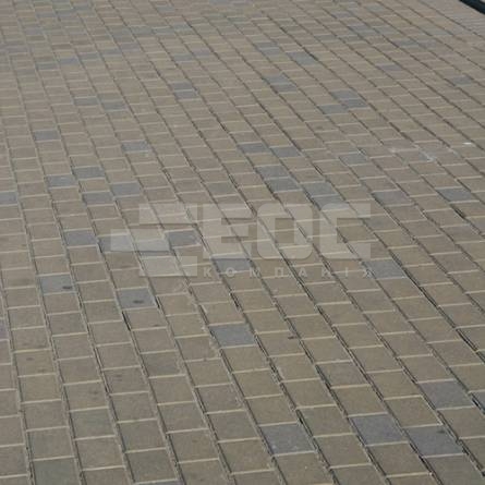 Тротуарная плитка Кирпич стандартный 200х100х80 Горчичный