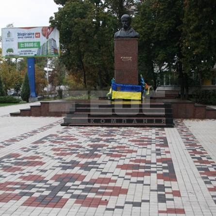 Тротуарная плитка Квадрат Малый 100х100х60 Белый
