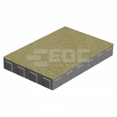 Тротуарная плитка Монолит 600x400x80 Горчичный